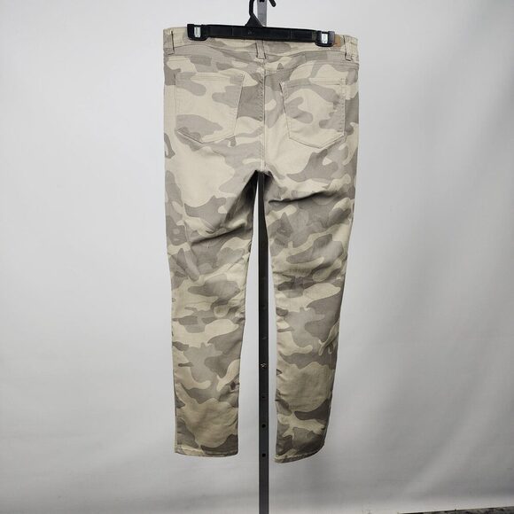 Jordache Green Camo Print Mid Rise Skinny Pants Size 12 - Picture 5 of 8
